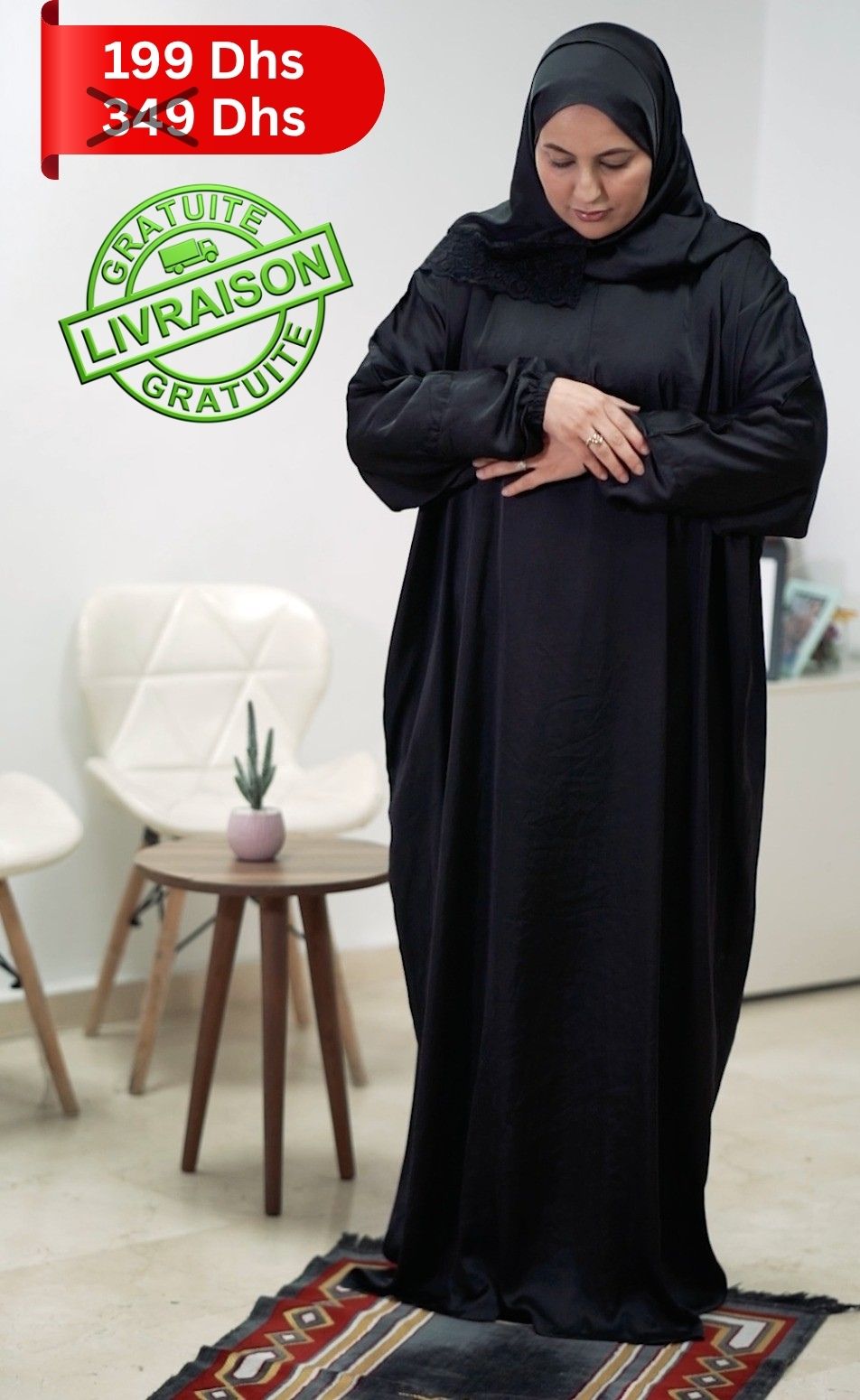 Abaya Portable pour Prière - Taille Standard